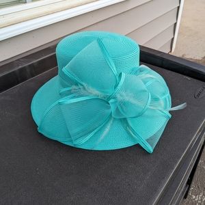 Teal Green Kentucky Derby Hat